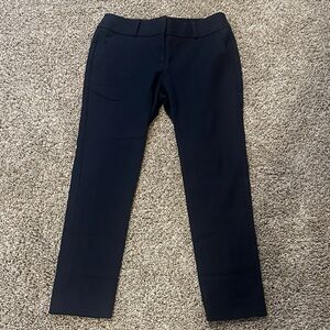 LOFT Julie Skinny Dress Pants Navy 0 Petite
